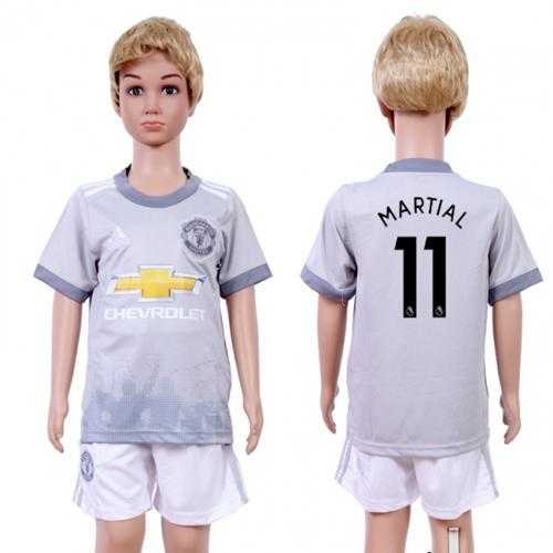Manchester United #11 Martial Sec Away Kid Soccer Club Jersey Manchester United #11 Martial Sec Away Kid Soccer Club Jersey