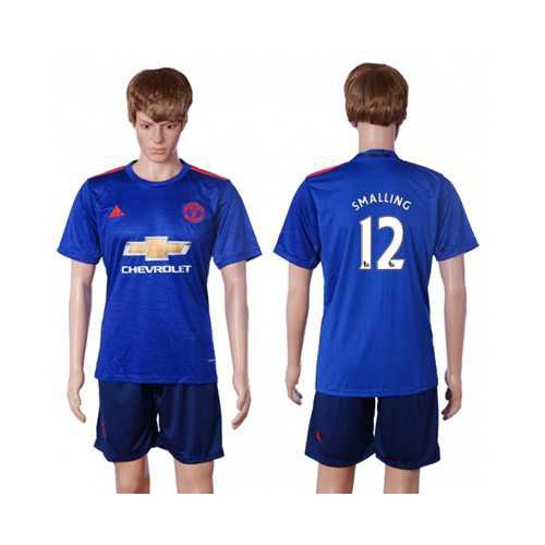 Manchester United #12 Smalling Away Soccer Club Jersey Manchester United #12 Smalling Away Soccer Club Jersey