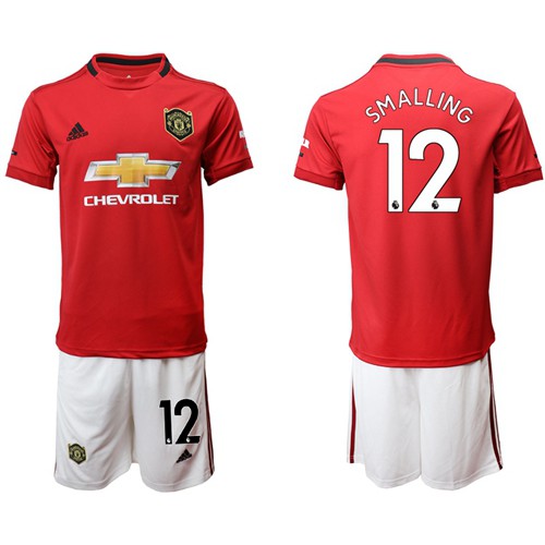 Manchester United #12 Smalling Red Home Soccer Club Jersey Manchester United #12 Smalling Red Home Soccer Club Jersey