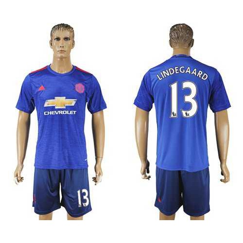 Manchester United #13 Lindegaard Away Soccer Club Jersey Manchester United #13 Lindegaard Away Soccer Club Jersey