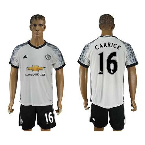 Manchester United #16 Carrick White Soccer Club Jersey Manchester United #16 Carrick White Soccer Club Jersey