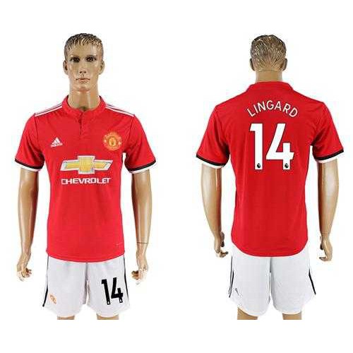 Manchester United #14 Lingard Red Home Soccer Club Jersey Manchester United #14 Lingard Red Home Soccer Club Jersey