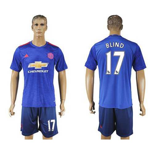 Manchester United #17 Blind Away Soccer Club Jersey Manchester United #17 Blind Away Soccer Club Jersey