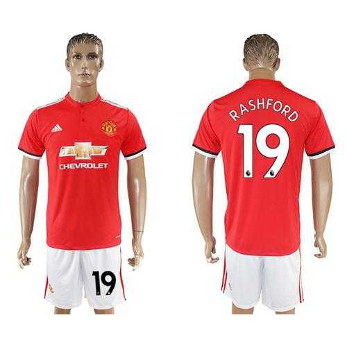 Manchester United #19 Rashford Red Home Soccer Club Jersey Manchester United #19 Rashford Red Home Soccer Club Jersey