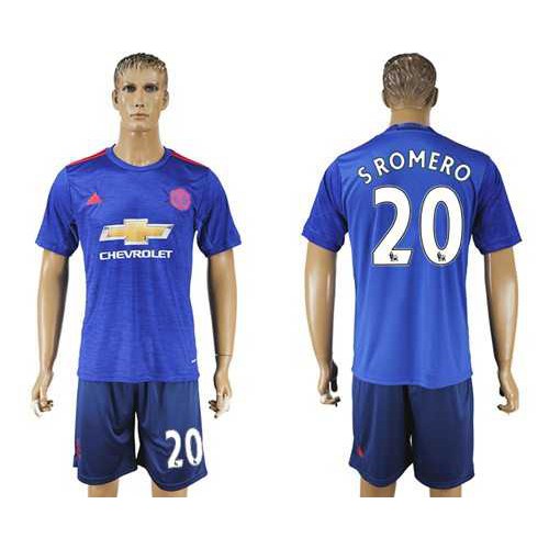 Manchester United #20 Sromero Away Soccer Club Jersey Manchester United #20 Sromero Away Soccer Club Jersey