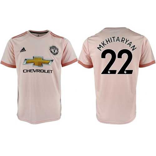 Manchester United #22 Mkhitaryan Away Soccer Club Jersey Manchester United #22 Mkhitaryan Away Soccer Club Jersey