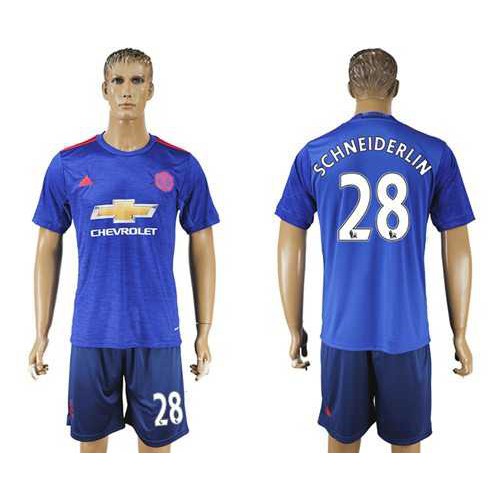 Manchester United #28 Schneiderlin Away Soccer Club Jersey Manchester United #28 Schneiderlin Away Soccer Club Jersey