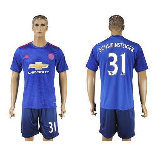 Manchester United #31 Schweinsteiger Away Soccer Club Jersey Manchester United #31 Schweinsteiger Away Soccer Club Jersey