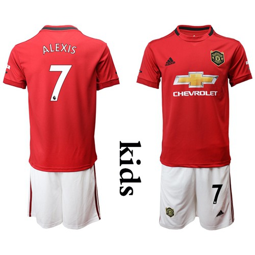 Manchester United #7 Alexis Home Kid Soccer Club Jersey Manchester United #7 Alexis Home Kid Soccer Club Jersey