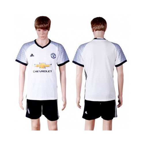 Manchester United Blank White Soccer Club Jersey Manchester United Blank White Soccer Club Jersey