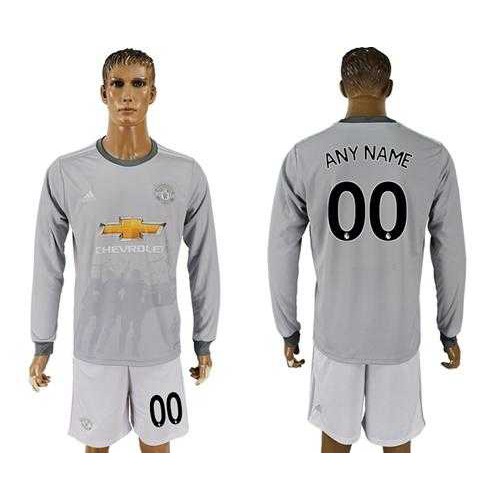 Manchester United Personalized Sec Away Long Sleeves Soccer Club Jersey Manchester United Personalized Sec Away Long Sleeves Soccer Club Jersey