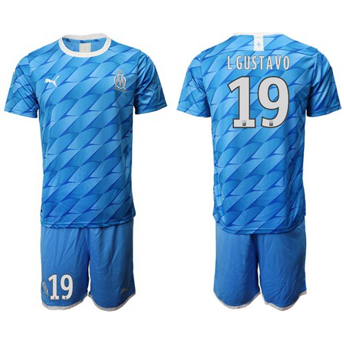 Marseille #19 L Gustavo Away Soccer Club Jersey Marseille #19 L Gustavo Away Soccer Club Jersey