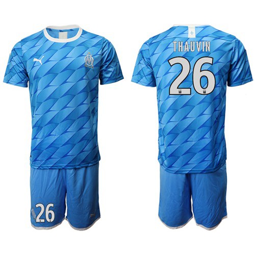 Marseille #26 Thauvin Away Soccer Club Jersey Marseille #26 Thauvin Away Soccer Club Jersey