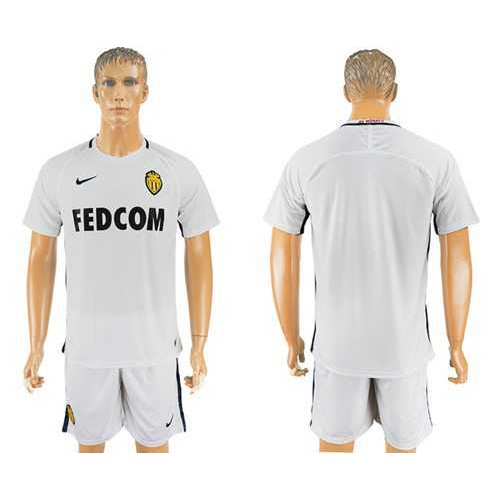 Monaco Blank Away Soccer Club Jersey Monaco Blank Away Soccer Club Jersey
