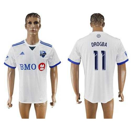 Montreal Impact #11 Drogba Away Soccer Club Jersey Montreal Impact #11 Drogba Away Soccer Club Jersey