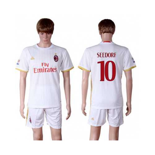 AC Milan #10 Seedorf Away Soccer Club Jersey AC Milan #10 Seedorf Away Soccer Club Jersey