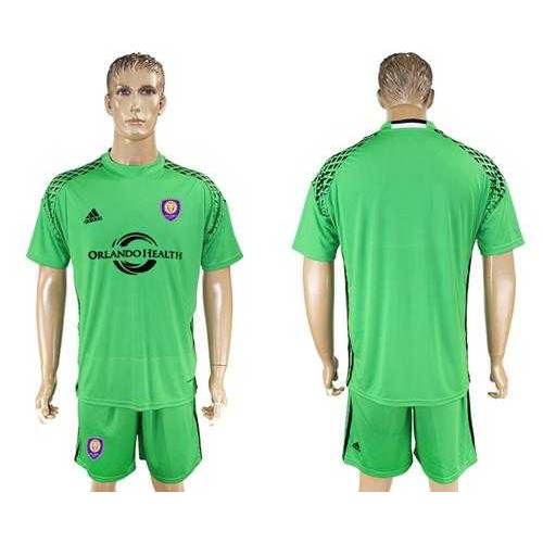 Orlando City SC Blank Green Goalkeeper Soccer Club Jersey Orlando City SC Blank Green Goalkeeper Soccer Club Jersey