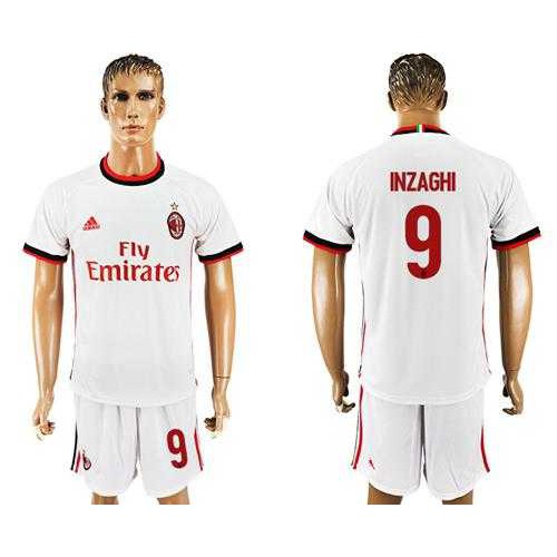 AC Milan #9 Inzaghi Away Soccer Club Jersey AC Milan #9 Inzaghi Away Soccer Club Jersey