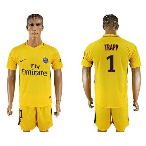 Paris Saint-Germain #1 Trapp Away Soccer Club Jersey Paris Saint-Germain #1 Trapp Away Soccer Club Jersey
