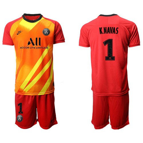 Paris Saint-Germain #1 Buffon Red Goalkeeper Soccer Club Jersey Paris Saint-Germain #1 Buffon Red Goalkeeper Soccer Club Jersey