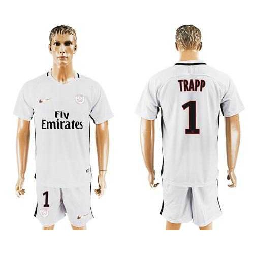 Paris Saint-Germain #1 Trapp Sec Away Soccer Club Jersey Paris Saint-Germain #1 Trapp Sec Away Soccer Club Jersey