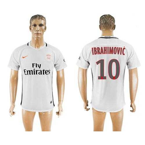 Paris Saint-Germain #10 Ibrahimovic Sec Away Soccer Club Jersey Paris Saint-Germain #10 Ibrahimovic Sec Away Soccer Club Jersey