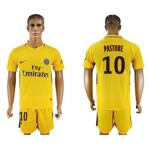 Paris Saint-Germain #10 Pastore Away Soccer Club Jersey Paris Saint-Germain #10 Pastore Away Soccer Club Jersey
