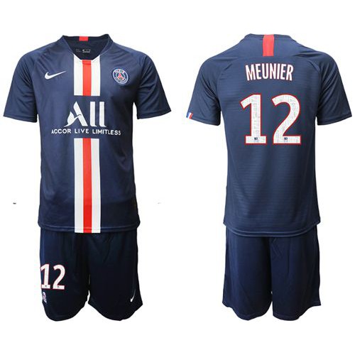 Paris Saint-Germain #12 Meunier Home Soccer Club Jersey Paris Saint-Germain #12 Meunier Home Soccer Club Jersey