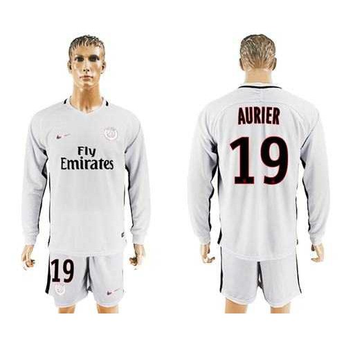 Paris Saint-Germain #19 Aurier Sec Away Long Sleeves Soccer Club Jersey Paris Saint-Germain #19 Aurier Sec Away Long Sleeves Soccer Club Jersey