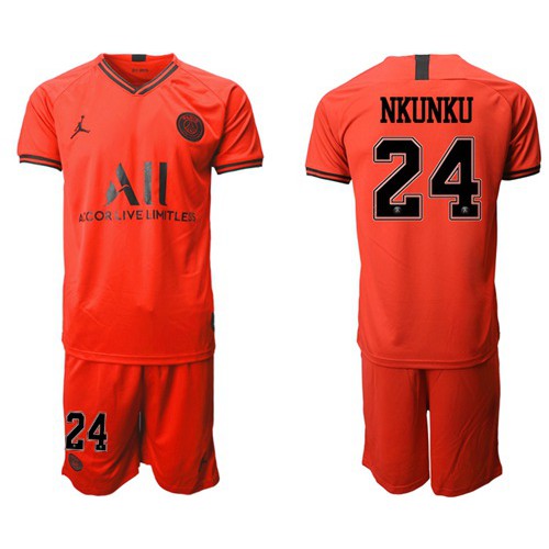 Paris Saint-Germain #24 Nkunku Away Jordan Soccer Club Jersey Paris Saint-Germain #24 Nkunku Away Jordan Soccer Club Jersey