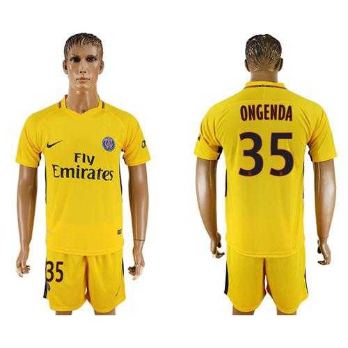 Paris Saint-Germain #35 Ongenda Away Soccer Club Jersey Paris Saint-Germain #35 Ongenda Away Soccer Club Jersey