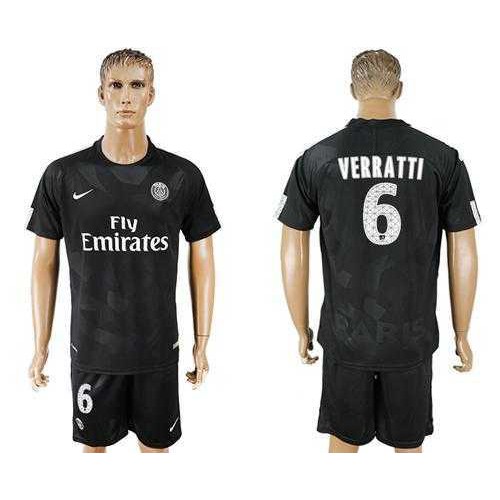 Paris Saint-Germain #6 Verratti Sec Away Soccer Club Jersey Paris Saint-Germain #6 Verratti Sec Away Soccer Club Jersey