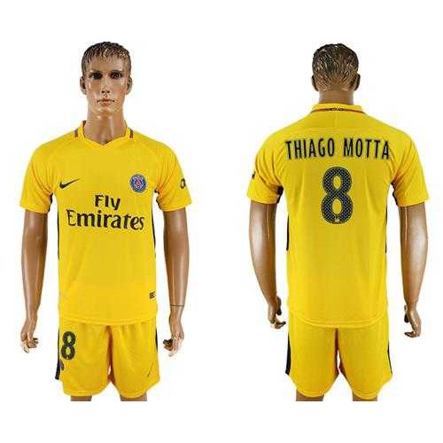 Paris Saint-Germain #8 Thiago Motta Away Soccer Club Jersey Paris Saint-Germain #8 Thiago Motta Away Soccer Club Jersey
