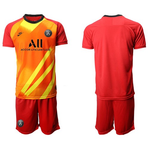 Paris Saint-Germain Blank Red Goalkeeper Soccer Club Jersey Paris Saint-Germain Blank Red Goalkeeper Soccer Club Jersey