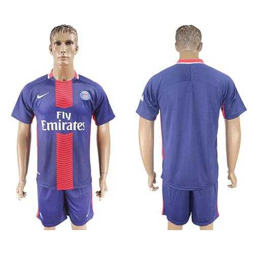 Paris Saint-Germain Blank Home Soccer Club Jersey Paris Saint-Germain Blank Home Soccer Club Jersey