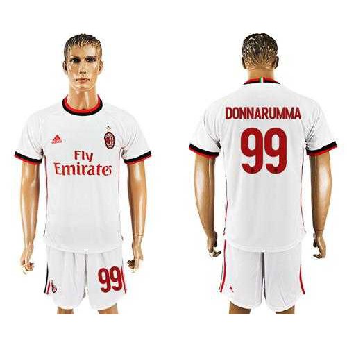 AC Milan #99 Donnarumma Away Soccer Club Jersey AC Milan #99 Donnarumma Away Soccer Club Jersey