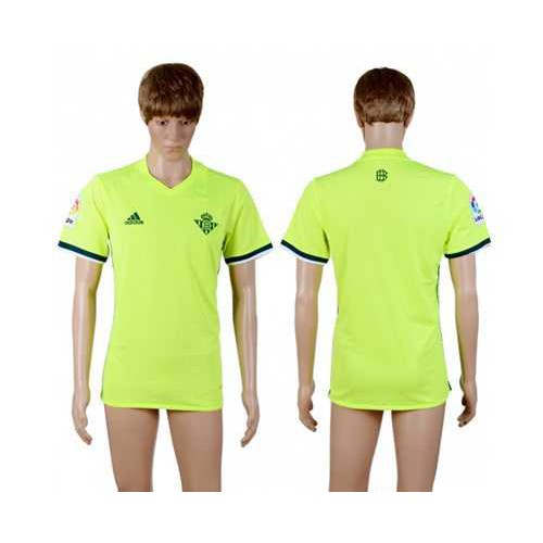 Real Betis Blank Sec Away Soccer Club Jersey Real Betis Blank Sec Away Soccer Club Jersey