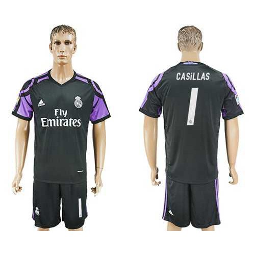 Real Madrid #1 Casillas Sec Away Soccer Club Jersey Real Madrid #1 Casillas Sec Away Soccer Club Jersey