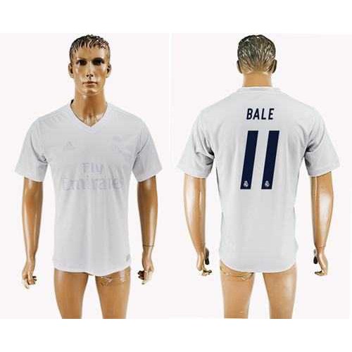 Real Madrid #11 Bale Marine Environmental Protection Home Soccer Club Jersey Real Madrid #11 Bale Marine Environmental Protection Home Soccer Club Jersey