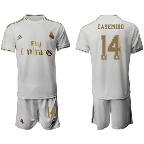 Real Madrid #14 Casemiro White Home Soccer Club Jersey Real Madrid #14 Casemiro White Home Soccer Club Jersey