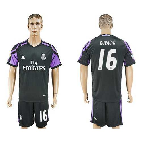 Real Madrid #16 Kovacic Sec Away Soccer Club Jersey Real Madrid #16 Kovacic Sec Away Soccer Club Jersey