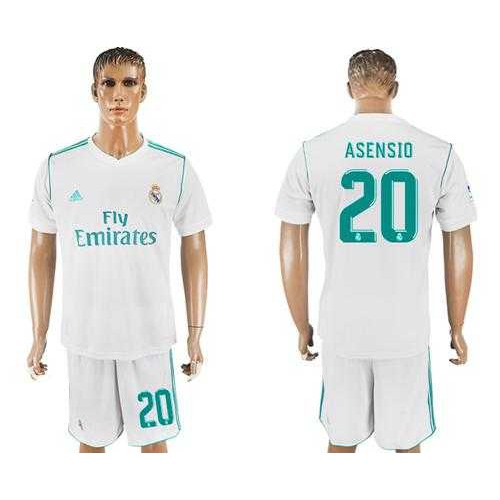 Real Madrid #20 Asensio White Home Soccer Club Jersey Real Madrid #20 Asensio White Home Soccer Club Jersey