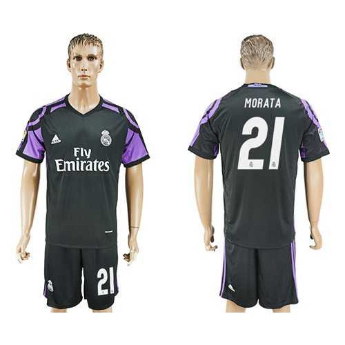 Real Madrid #21 Morata Sec Away Soccer Club Jersey Real Madrid #21 Morata Sec Away Soccer Club Jersey