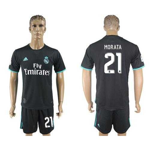 Real Madrid #21 Morata Away Soccer Club Jersey Real Madrid #21 Morata Away Soccer Club Jersey
