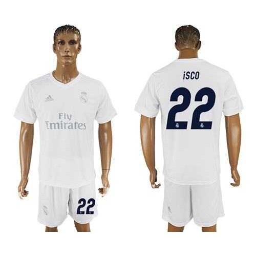 Real Madrid #22 Isco Marine Environmental Protection Home Soccer Club Jersey Real Madrid #22 Isco Marine Environmental Protection Home Soccer Club Jersey