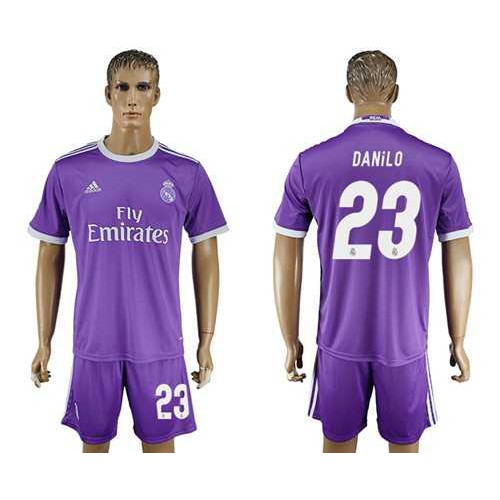 Real Madrid #23 Danilo Away Soccer Club Jersey Real Madrid #23 Danilo Away Soccer Club Jersey