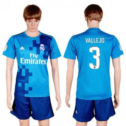 Real Madrid #3 Vallejo Sec Away Soccer Club Jersey Real Madrid #3 Vallejo Sec Away Soccer Club Jersey
