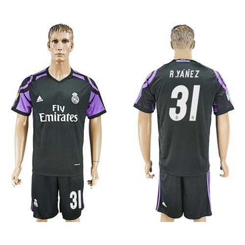 Real Madrid #31 R.Yanez Sec Away Soccer Club Jersey Real Madrid #31 R.Yanez Sec Away Soccer Club Jersey