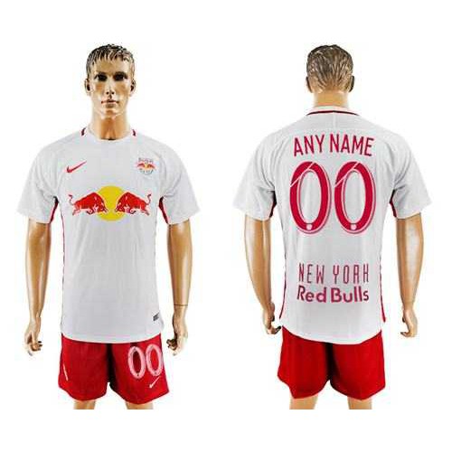 Red Bull Personalized Home Soccer Club Jersey Red Bull Personalized Home Soccer Club Jersey