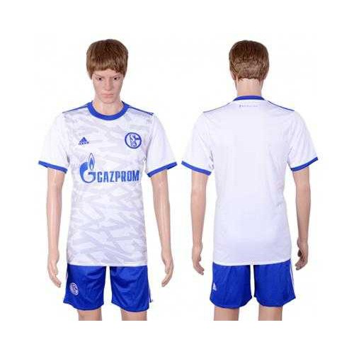 Schalke 04 Blank Away Soccer Club Jersey Schalke 04 Blank Away Soccer Club Jersey